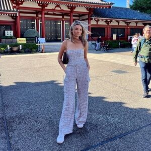 Black/White Tweed Two Piece Set